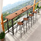 Metal Indoor/ Outdoor Counter Stools Modern Round Armless Bar Stool