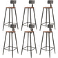 Metal Indoor/ Outdoor Counter Stools Modern Round Armless Bar Stool