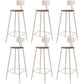 Metal Indoor/ Outdoor Counter Stools Modern Round Armless Bar Stool