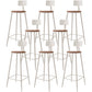 Metal Indoor/ Outdoor Counter Stools Modern Round Armless Bar Stool