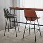 Modern Faux Leather Counter Stool Low Back Bar Stool with Footrest Clearhalo 'Bar Furniture' 'Bar Stools' 'bar_stools' 'furn' 'furn_bar_stools' 'Furniture' 'Kitchen & Dining Furniture' 6245291