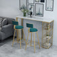 Contemporary Style Velvet Counter Stool Round Low Back Bar Stool with Metal Legs Clearhalo 'Bar Furniture' 'Bar Stools' 'bar_stools' 'furn' 'furn_bar_stools' 'Furniture' 'Kitchen & Dining Furniture' 6245583