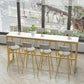 Scandinavian Upholstered Counter Stool Round Bar-height Bar Stool for Indoor Clearhalo 'Bar Furniture' 'Bar Stools' 'bar_stools' 'furn' 'furn_bar_stools' 'Furniture' 'Kitchen & Dining Furniture' 6245732