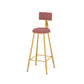 Scandinavian Upholstered Counter Stool Round Bar-height Bar Stool for Indoor Clearhalo 'Bar Furniture' 'Bar Stools' 'bar_stools' 'furn' 'furn_bar_stools' 'Furniture' 'Kitchen & Dining Furniture' 6245738