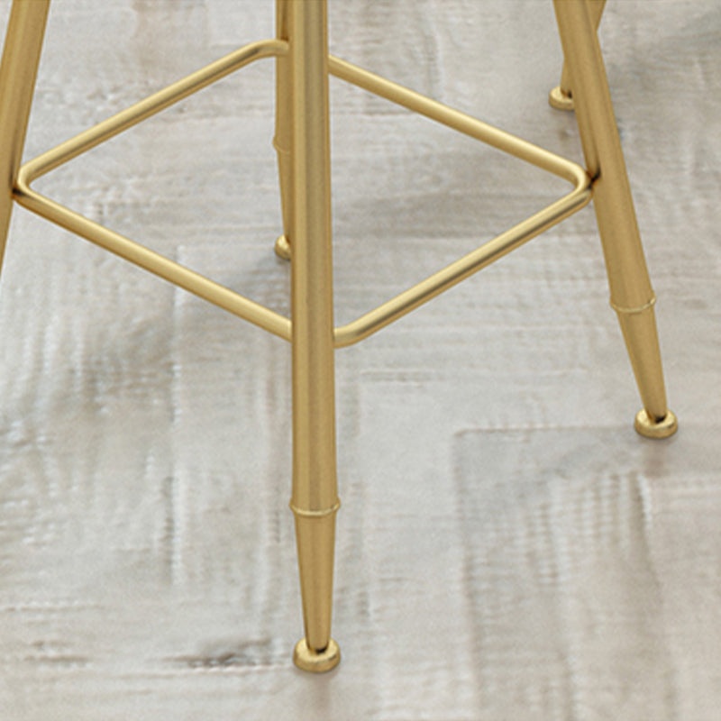 Scandinavian Upholstered Counter Stool Round Bar-height Bar Stool for Indoor Clearhalo 'Bar Furniture' 'Bar Stools' 'bar_stools' 'furn' 'furn_bar_stools' 'Furniture' 'Kitchen & Dining Furniture' 6245744