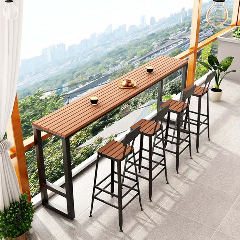 Sgabello da bar con cornice di ferro in sgabello da bar senza braccio con la parte posteriore contemporanea in bianco e nero