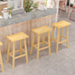 Backless Contoured Seat Contemporary Solid Wood Bar Stool for Restaurant Clearhalo 'Bar Furniture' 'Bar Stools' 'bar_stools' 'furn' 'furn_bar_stools' 'Furniture' 'Kitchen & Dining Furniture' 6245775