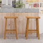 Backless Contoured Seat Contemporary Solid Wood Bar Stool for Restaurant Clearhalo 'Bar Furniture' 'Bar Stools' 'bar_stools' 'furn' 'furn_bar_stools' 'Furniture' 'Kitchen & Dining Furniture' 6245778