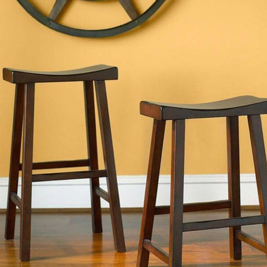 Sedile contornato senza schienale sgabello da bar in legno massiccio contemporaneo per ristorante