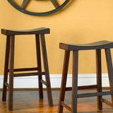 Sedile contornato senza schienale sgabello da bar in legno massiccio contemporaneo per ristorante