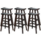 Backless Contoured Seat Contemporary Solid Wood Bar Stool for Restaurant Coffee 6 Piece Set Clearhalo 'Bar Furniture' 'Bar Stools' 'bar_stools' 'furn' 'furn_bar_stools' 'Furniture' 'Kitchen & Dining Furniture' 6245785