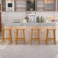 Backless Contoured Seat Contemporary Solid Wood Bar Stool for Restaurant Clearhalo 'Bar Furniture' 'Bar Stools' 'bar_stools' 'furn' 'furn_bar_stools' 'Furniture' 'Kitchen & Dining Furniture' 6245786