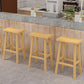 Backless Contoured Seat Contemporary Solid Wood Bar Stool for Restaurant Clearhalo 'Bar Furniture' 'Bar Stools' 'bar_stools' 'furn' 'furn_bar_stools' 'Furniture' 'Kitchen & Dining Furniture' 6245790