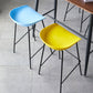 Contemporary Low Back Armless Bar Stool Plastic Bar Stool with Metal Legs Clearhalo 'Bar Furniture' 'Bar Stools' 'bar_stools' 'furn' 'furn_bar_stools' 'Furniture' 'Kitchen & Dining Furniture' 6245797