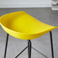 Contemporary Low Back Armless Bar Stool Plastic Bar Stool with Metal Legs Clearhalo 'Bar Furniture' 'Bar Stools' 'bar_stools' 'furn' 'furn_bar_stools' 'Furniture' 'Kitchen & Dining Furniture' 6245803