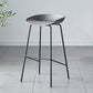 Contemporary Low Back Armless Bar Stool Plastic Bar Stool with Metal Legs Grey 1 Piece Bar Stool(30"H) Clearhalo 'Bar Furniture' 'Bar Stools' 'bar_stools' 'furn' 'furn_bar_stools' 'Furniture' 'Kitchen & Dining Furniture' 6245804