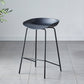 Contemporary Low Back Armless Bar Stool Plastic Bar Stool with Metal Legs Black 1 Piece Counter Stool(26"H) Clearhalo 'Bar Furniture' 'Bar Stools' 'bar_stools' 'furn' 'furn_bar_stools' 'Furniture' 'Kitchen & Dining Furniture' 6245838