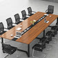 Mesa de reuniones de la oficina rectángulo escritorio de escritura de madera de estilo moderno