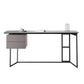 Rectangular Industrial Writing Desk 2-Drawer Office Desk with Metal Legs 47.2"L x 23.6"W x 29.5"H Grey Clearhalo 'furn' 'furn_office_desk' 'Furniture' 'Office Desks' 'Office Furniture' 'office_desk' 6246401