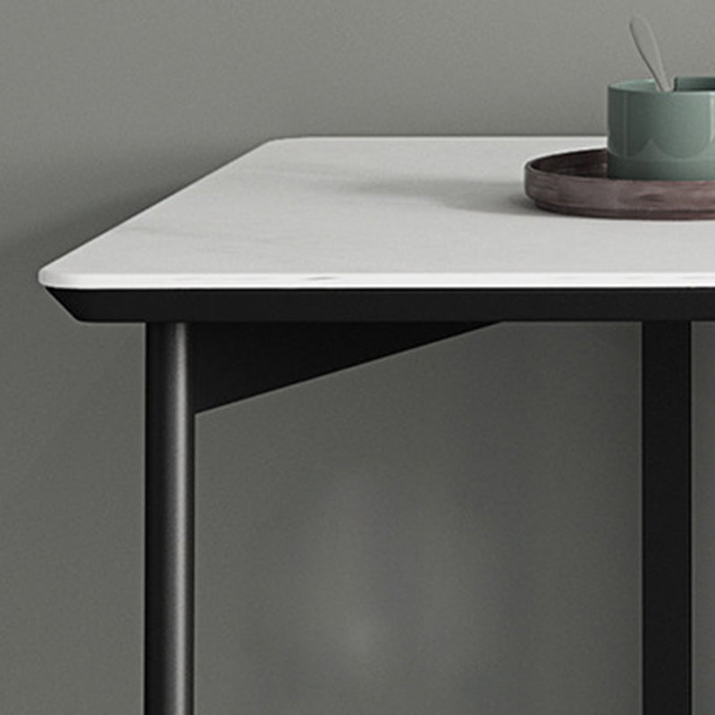 Rectangular Industrial Writing Desk 2-Drawer Office Desk with Metal Legs Clearhalo 'furn' 'furn_office_desk' 'Furniture' 'Office Desks' 'Office Furniture' 'office_desk' 6246405