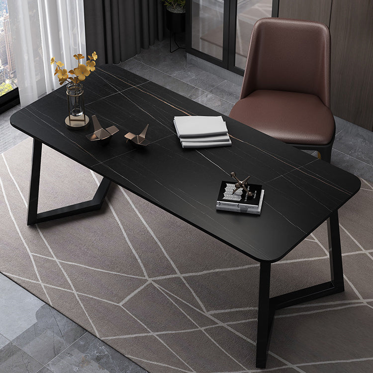 Bureau industriel rectangulaire du bureau à domicile avec des jambes en métal