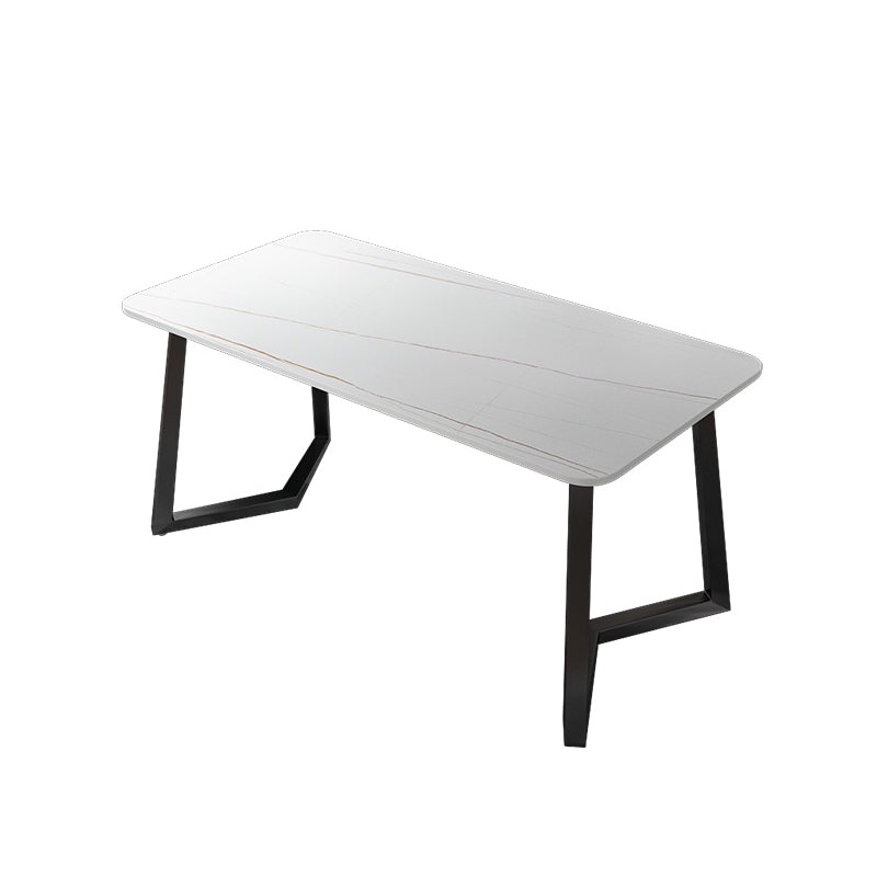 Bureau industriel rectangulaire du bureau à domicile avec des jambes en métal