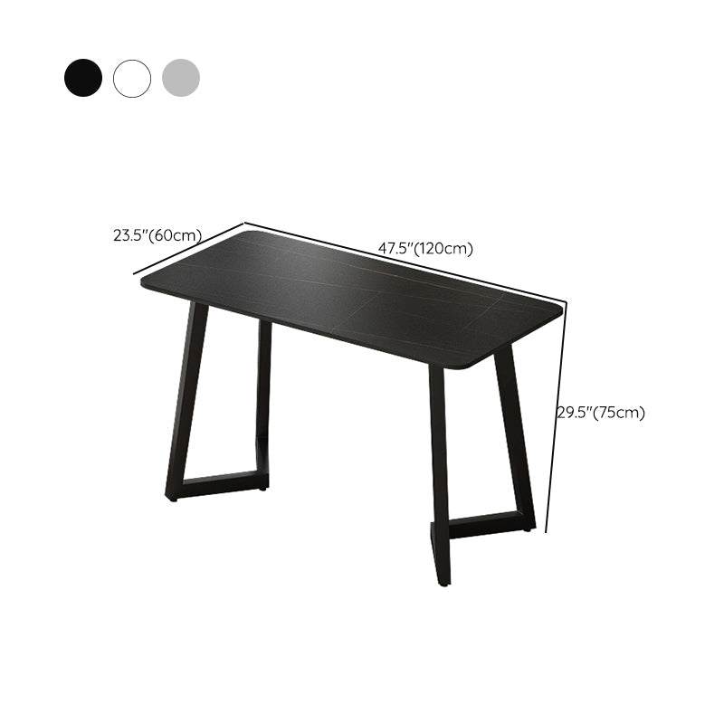 Bureau industriel rectangulaire du bureau à domicile avec des jambes en métal