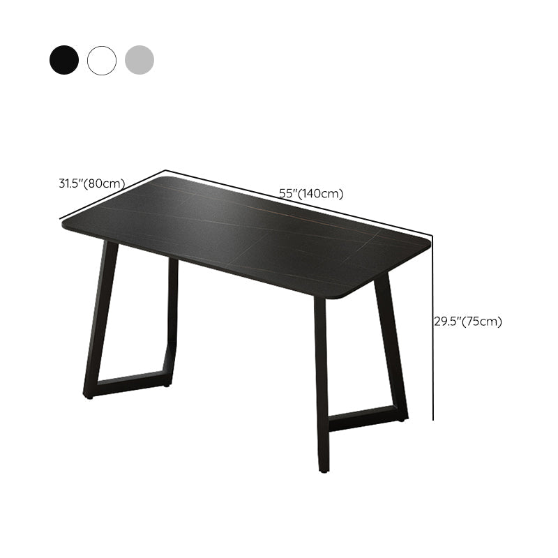 Bureau industriel rectangulaire du bureau à domicile avec des jambes en métal