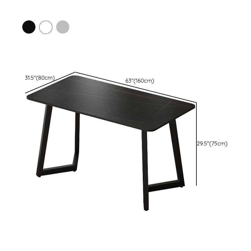 Bureau industriel rectangulaire du bureau à domicile avec des jambes en métal