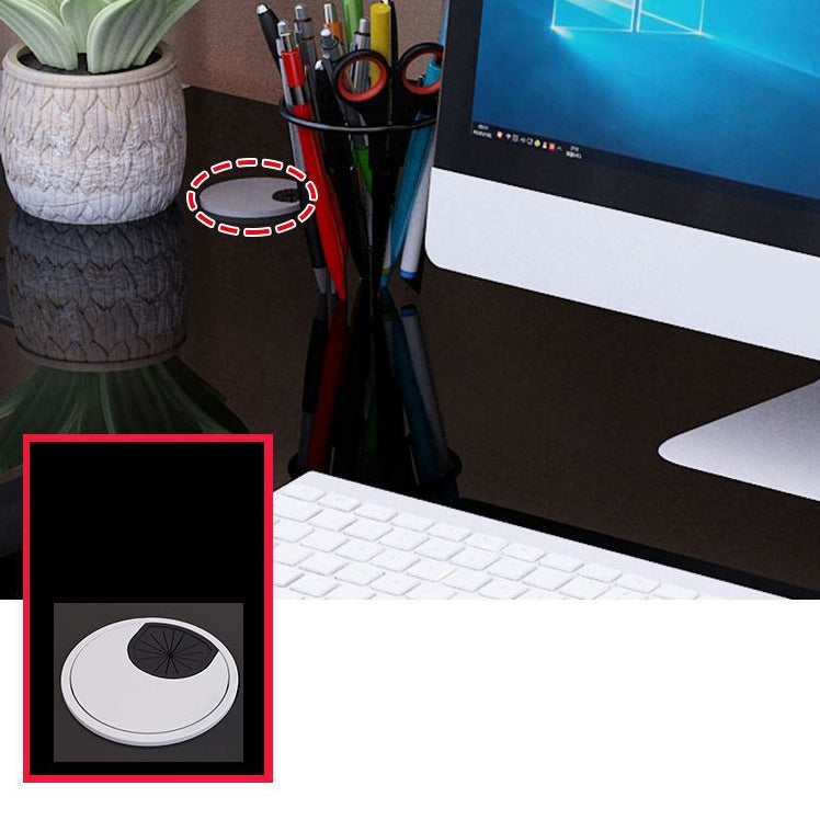 Glazen en metalen computerbureau Sled Moderne rechthoekige kantoorbureau, 23,6 "breed