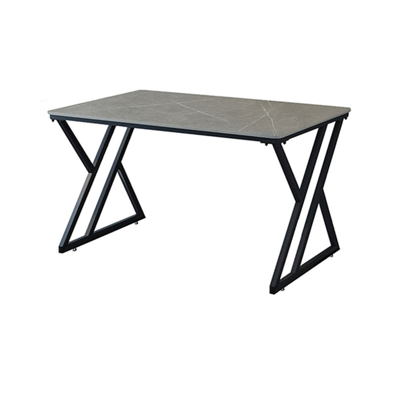 Industrial Rectangular Writing Desk Marble Office Desk with Metal Legs Clearhalo 'furn' 'furn_office_desk' 'Furniture' 'Office Desks' 'Office Furniture' 'office_desk' 6246523