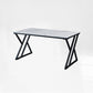 Industrial Rectangular Writing Desk Marble Office Desk with Metal Legs 55.1"L x 31.5"W x 29.5"H White Clearhalo 'furn' 'furn_office_desk' 'Furniture' 'Office Desks' 'Office Furniture' 'office_desk' 6246539
