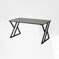 Industrial Rectangular Writing Desk Marble Office Desk with Metal Legs 55.1"L x 31.5"W x 29.5"H Grey Clearhalo 'furn' 'furn_office_desk' 'Furniture' 'Office Desks' 'Office Furniture' 'office_desk' 6246546