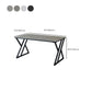 Industrial Rectangular Writing Desk Marble Office Desk with Metal Legs Clearhalo 'furn' 'furn_office_desk' 'Furniture' 'Office Desks' 'Office Furniture' 'office_desk' 6246548