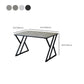 Industrial Rectangular Writing Desk Marble Office Desk with Metal Legs Clearhalo 'furn' 'furn_office_desk' 'Furniture' 'Office Desks' 'Office Furniture' 'office_desk' 6246550