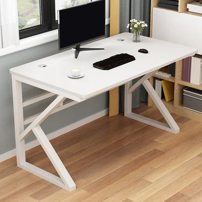 Bureau d'écriture industriel fabriqué bureau de bureau en bois avec étagère