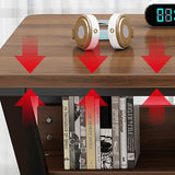 Bureau d'écriture industriel fabriqué bureau de bureau en bois avec étagère