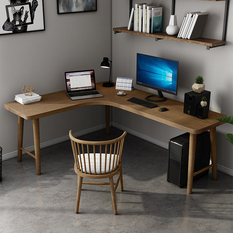 Mesa de escritura de madera sólida mesa de trabajo de estilo moderno para dormitorio