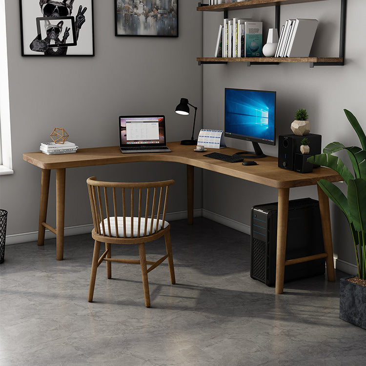 Mesa de escritura de madera sólida mesa de trabajo de estilo moderno para dormitorio