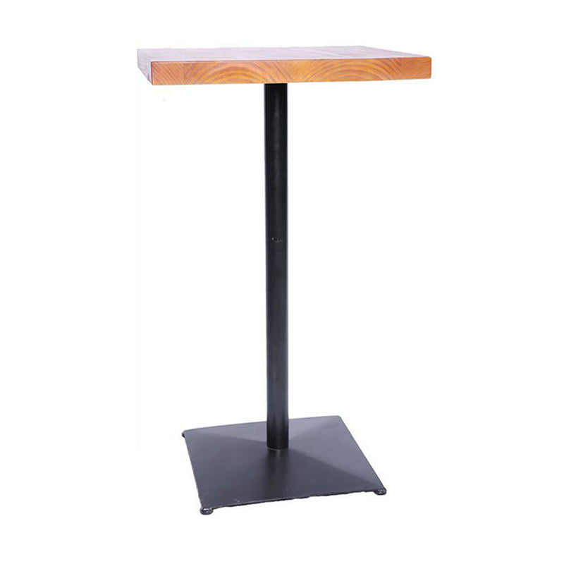 Industrial Brown Solid Wood Table Bar Dining Table for Kitchen Living Room Clearhalo 'Bar Furniture' 'Bar Tables' 'bar_tables' 'furn' 'furn_bar_tables' 'Furniture' 'Kitchen & Dining Furniture' 6246896