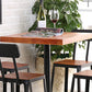 Industrial Brown Solid Wood Table Bar Dining Table for Kitchen Living Room Clearhalo 'Bar Furniture' 'Bar Tables' 'bar_tables' 'furn' 'furn_bar_tables' 'Furniture' 'Kitchen & Dining Furniture' 6246898