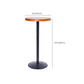 Industrial Brown Solid Wood Table Bar Dining Table for Kitchen Living Room Clearhalo 'Bar Furniture' 'Bar Tables' 'bar_tables' 'furn' 'furn_bar_tables' 'Furniture' 'Kitchen & Dining Furniture' 6246902