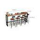 Industrial Brown Solid Wood Table Bar Dining Table for Kitchen Living Room Clearhalo 'Bar Furniture' 'Bar Tables' 'bar_tables' 'furn' 'furn_bar_tables' 'Furniture' 'Kitchen & Dining Furniture' 6246907