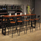 Industrial Bar Table Rectangle Solid Wood Pub Table for Breakroom Without Chairs Clearhalo 'Bar Furniture' 'Bar Tables' 'bar_tables' 'furn' 'furn_bar_tables' 'Furniture' 'Kitchen & Dining Furniture' 6246982