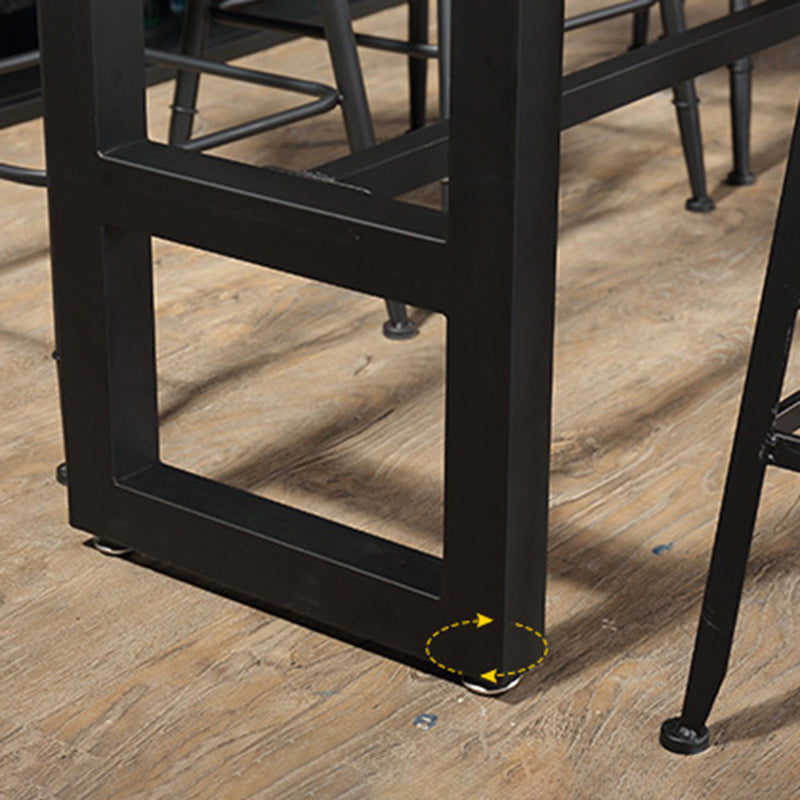 Industrial Bar Table Rectangle Solid Wood Pub Table for Breakroom Clearhalo 'Bar Furniture' 'Bar Tables' 'bar_tables' 'furn' 'furn_bar_tables' 'Furniture' 'Kitchen & Dining Furniture' 6246988