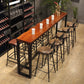 Industrial Bar Table Rectangle Solid Wood Pub Table for Breakroom Clearhalo 'Bar Furniture' 'Bar Tables' 'bar_tables' 'furn' 'furn_bar_tables' 'Furniture' 'Kitchen & Dining Furniture' 6246989