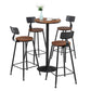Industrial Metal Base Bar Table Black Iron Solid Wood Patio Bar Table Clearhalo 'Bar Furniture' 'Bar Tables' 'bar_tables' 'furn' 'furn_bar_tables' 'Furniture' 'Kitchen & Dining Furniture' 6247181