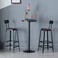 Industrial Metal Base Bar Table Black Iron Solid Wood Patio Bar Table Clearhalo 'Bar Furniture' 'Bar Tables' 'bar_tables' 'furn' 'furn_bar_tables' 'Furniture' 'Kitchen & Dining Furniture' 6247187