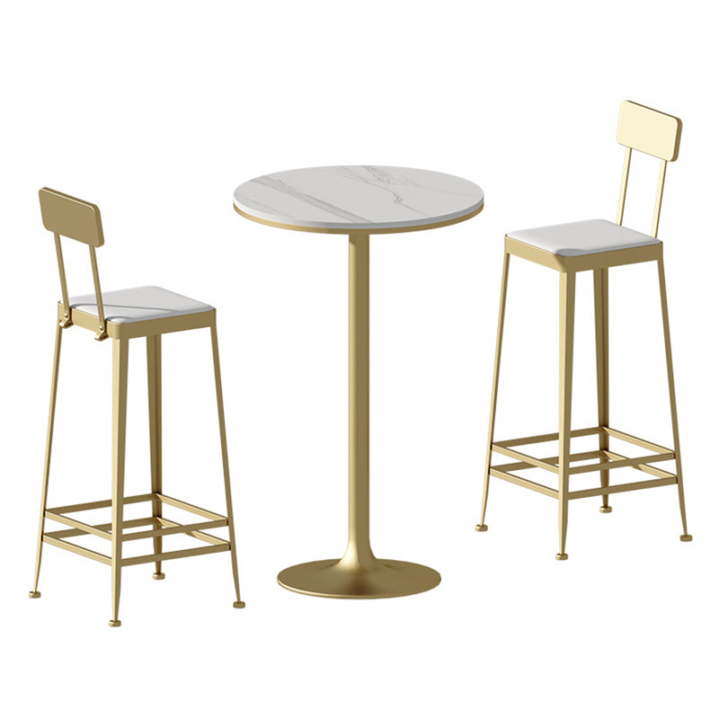 Glam Pub Table Round voetstuktafel voor binnen- en breekroom