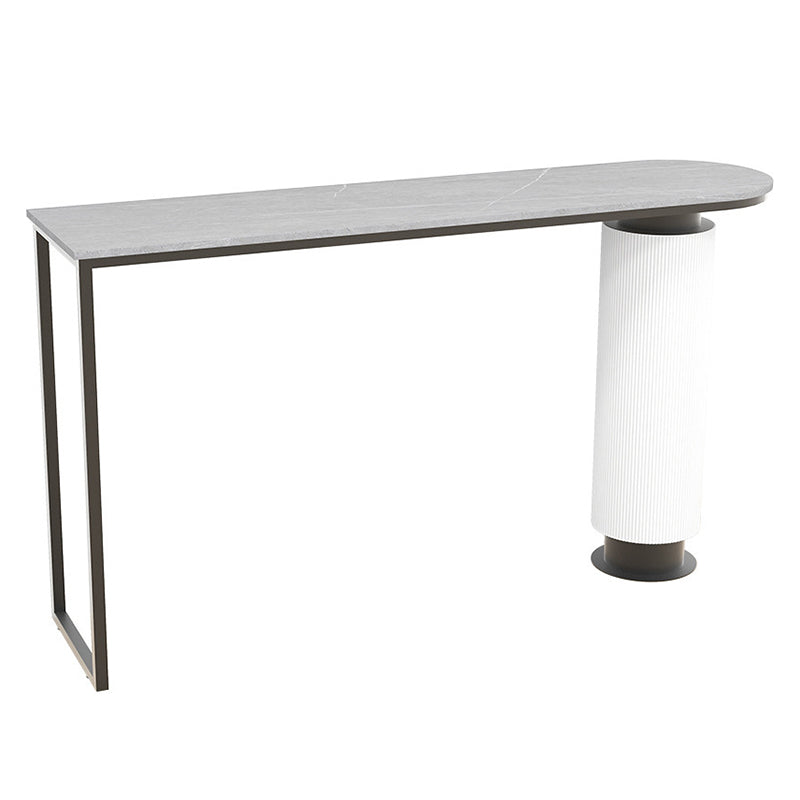 Specialty Bar Table Bar Height Contemporary Pub Table for Indoor Grey Without Chairs Clearhalo 'Bar Furniture' 'Bar Tables' 'bar_tables' 'furn' 'furn_bar_tables' 'Furniture' 'Kitchen & Dining Furniture' 6247300